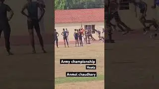 Army championship heats | anmol chaudhary #motivation #sprint #athletics #indianarmy