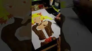 Drawing Rengoku from 