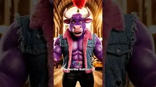 🐮The Purple Bull of YouTube Appears in New York! | AIGeneratorsky AIArt AIExplore #aiart #aiexplorer