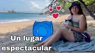 Mi primera vez en PLAYA LAS FLORES en ACAJUTLA, SONSONATE 🇸🇻 ME FUI CON TOM | Celinaz El Salvador