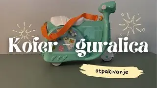 Kofer - guralica vespa i igračka