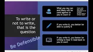 Forensic Report Writing