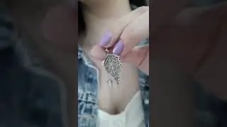 Pingente Prata 925 Folha e Dente Animal