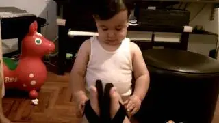 Dylan with Papi's Chankletas.MOV