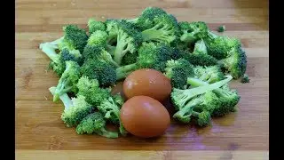 西兰花最好吃做法，加2个鸡蛋，我家一周吃6次，比吃肉还香！