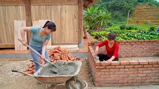 Timelapse - Building a Swimming Pool with Bricks & Cement | Off Grid Life