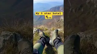 My kind of 5 star hotel 🥾🏔️ #hiking #backpacking #shorts #mountains