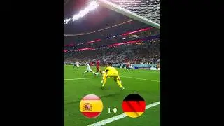 Spain vs Germany, 2022 World Cup. #football #worldcup2022 #shorts
