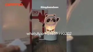 LED night light table lamp Bing Dwen Dwen Mascot 2022 Olympic and Paralympic Winter Games China