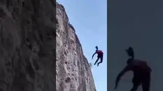 Grosse chute en escalade, l'importance de mettre un casque ! #fail #climbing #escalade #chute