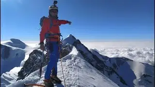 Lyskamm occidentale 4.479m e Castore 4.223m