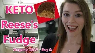 KETO: The BEST Peanut Butter Chocolate Fudge Christmas Dessert!