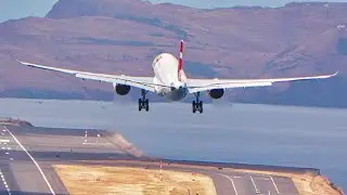 AIRBUS A330 NEO BEAUTIFUL LANDING at Madeira Airport