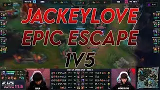 JackeyLove incredible escape from 1v5 situation