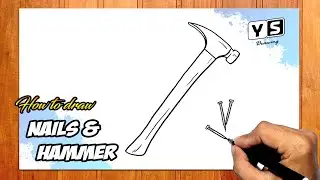 How to draw Nail and Hammer