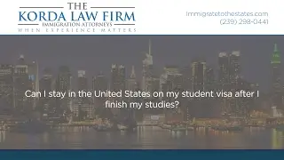 Can I stay in the United States on my student visa after I finish my studies?