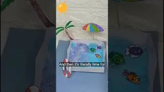 Huntrix Paper swimming pool!!#huntrix #papercraft #cutecraft#diy #shorts #fyp