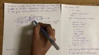 10. Find whether the given singly linked list is palindrome or not