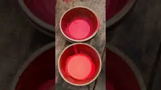 How to Make Cinnabar Paper with Cinnabar Stone and Gold Leaf