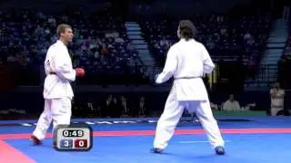(1/4) Male Team Kumite Bronze Medal France vs. Egypt :: WKF Belgrade 2010 | WORLD KARATE FEDERATION