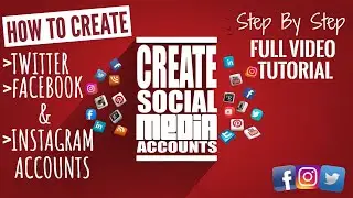 Create Social Media Accounts | facebook | twitter | instagram | How To Create Instagram Accounts
