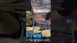 Funky 16th note groove off the bell of the ride #drumgrooves #timconnollydrums #shorts