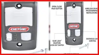 Genie Series II Garage Door Opener Wall Console   Sure LockVacation Lock for Extra Security