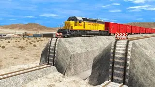 Trains vs Unfinished Railway – BeamNG.Drive