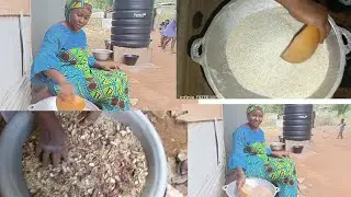 Making date and tigernuts mix tom brown for my customer