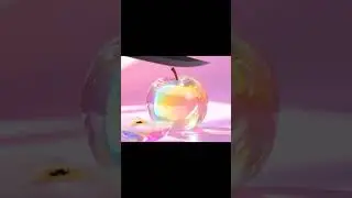 Grass Fruits Cutting ASMR Crystal Fruits bring healing #sound #asmr #healing #grass #art #ai #aiart