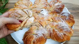Cinamon Star Bread | How To Make Easy Christmas Star Bread?!