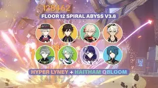 C0R1 Lyney Mono Pyro and Hyperbloom Alhaitham - Floor 12 Spiral Abyss 3.8 (Genshin Impact)
