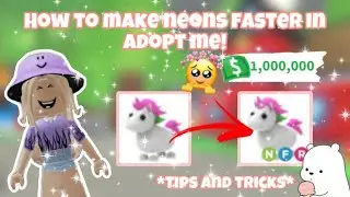 How to make neons FASTER in Adopt me! *4 tips in 2 mins*