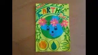 DIY- Happy Earth day 22 April card/ Creative Earth day card/ Easy card on Earth day