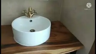 Acacia live edge vanity wash basin