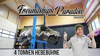 Ein Traum wird wahr - wir verbauen eine 4 Tonnen Hebebühne von RP-Tools auf Freundships Paradise 🤩