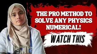 Solve Any Numerical With This Approach! 🔥 | NEET 2026 | Yasmin Sayyed Official #neet2026