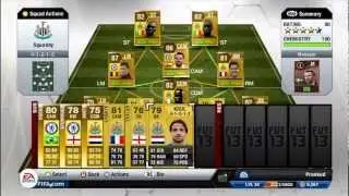 FIFA 13 Squad Builder - Chelsea & Newcastle Premier League Squad SUB FOR MORE!