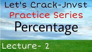 Jawahar navodaya vidyalaya class 6 | Chapter 12 | Percentage | Navodaya vidyalaya class 6 | Jnvst