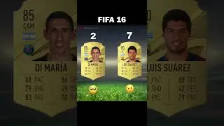 Di Maria vs Luis Suarez Fifa Evolution - #DiMaria #Suarez #evolution #shorts