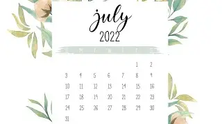 July calendar 2022 #shortvideo #youtubeshorts #shorts #calendar2022  #viralvideo