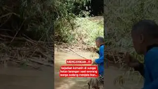 kejadian kemarin di sungai hutan larangan warga yang sedang menjala ikan tiba tiba #shortsviral