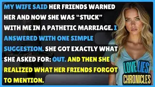 My Wife Claimed Her Friends Trapped Her in a Bad Marriage, yet My Reply Delivered That Outcome