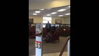 Crazy lady at Wells Fargo