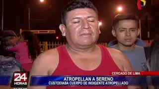 Conductor ebrio atropella a serenazgo que custodiaba cad&aacute;ver en el Cercado de Lima