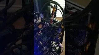 Ethereum Mining Rig Vertical 8 GPU design