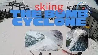 Skiing in the BOMB CYCLONE! East Coast Cooked!