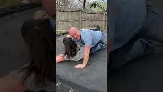 Backyard wrestling uncle vs nephew
