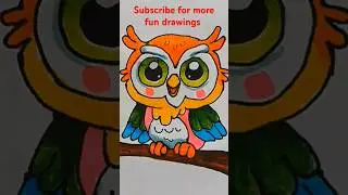 how to draw a cute cartoon owl easy step by step