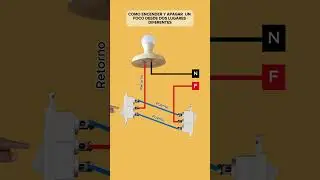C&oacute;mo encender y apagar un foco desde dos lugares diferentes.